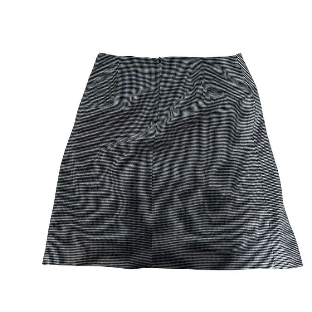 Elliott Lauren black white skirt sz 6 Mini Minimalist Office Siren Secretary - Picture 1 of 5